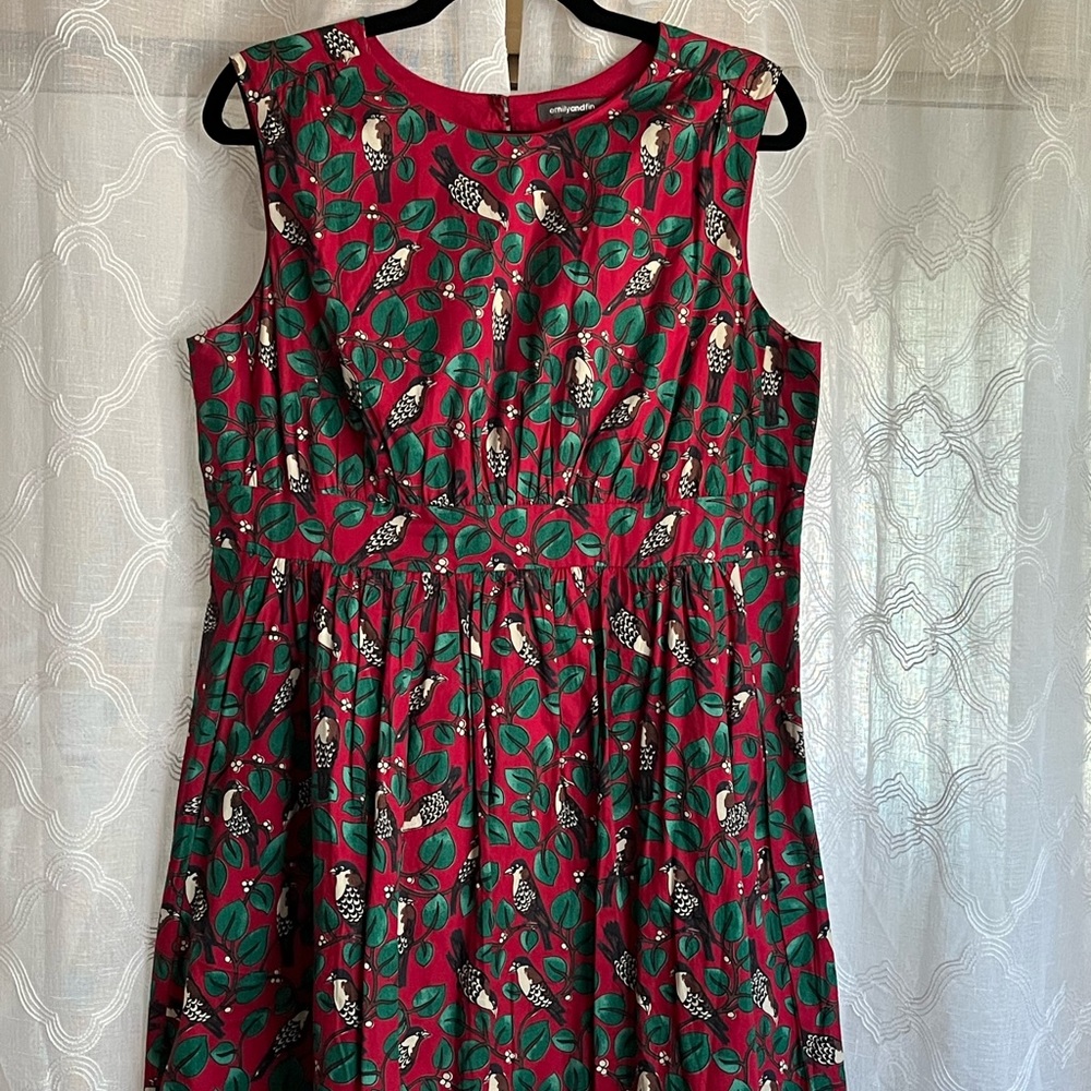 Emily and Fin ModCloth holiday dress with pockets